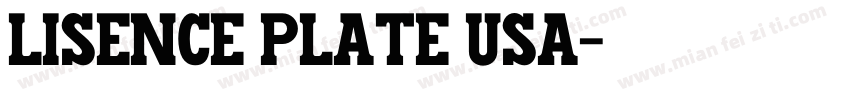 lisence plate usa字体转换